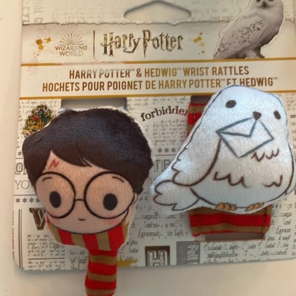 Harry Potter baby set NEW wrist rattlers, mirror toy, sensory blanket/teether - Picture 8 of 9